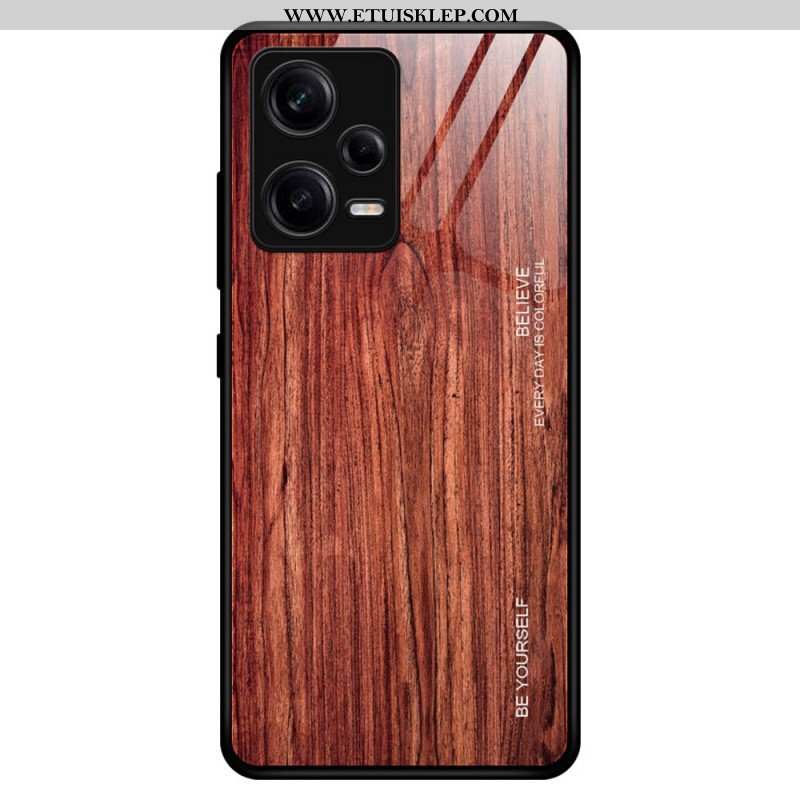 Etui do Poco X5 Pro 5G Szkło Hartowane W Stylu Drewna